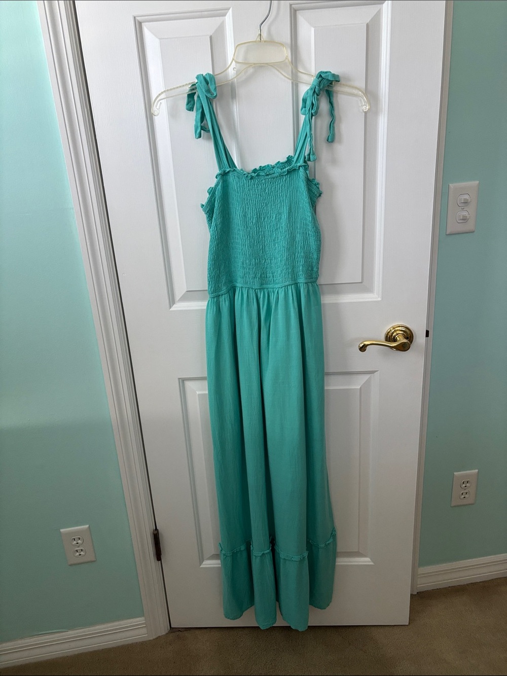 Women’s Long Teal Sundress